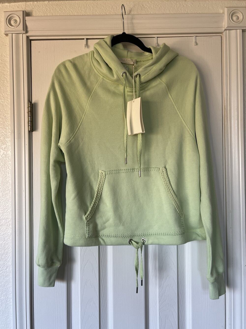 NWT Ulla Johnson Iggy Hoodie In Pistachio Light Green XS New